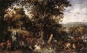 BRUEGHEL, Jan the Elder Garden of Eden fdgd Germany oil painting artist